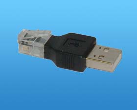 USB TYPE A MALE TO RJ-11 PLUG